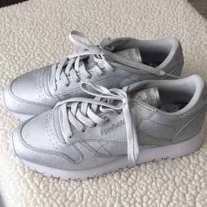 silver glitter reeboks